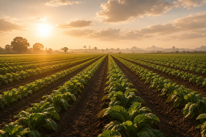 Parcelles agricoles cultivées